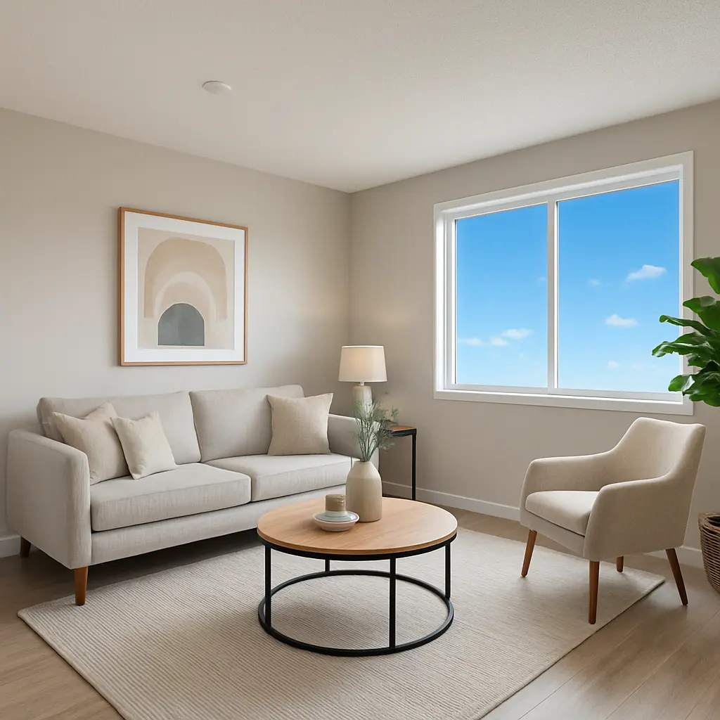 Staged room